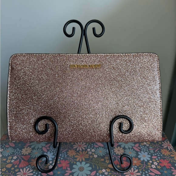 Michael Kors rose gold sparkle crossbody bag - Picture 8 of 11